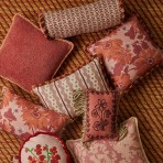 Bonnie and Neil | Cushion 50cm | Grain Coral